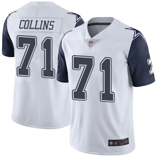 Men Dallas Cowboys Limited White La el Collins #71 Rush Vapor Untouchable NFL Jersey